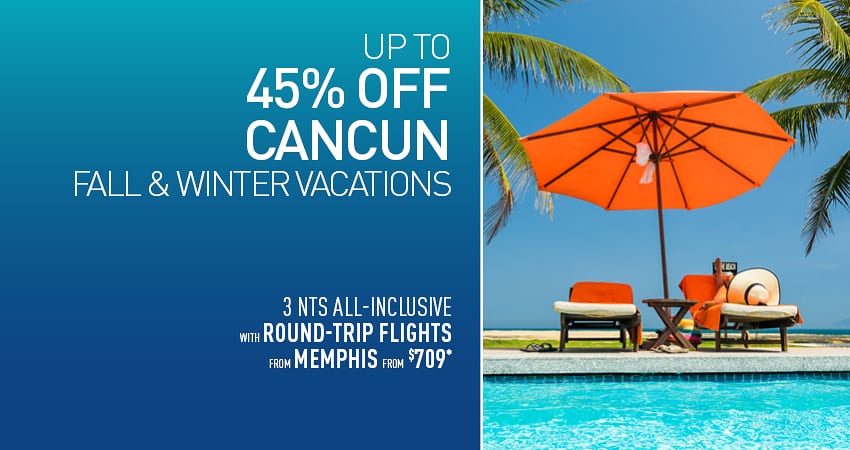 Memphis to Cancun Deals