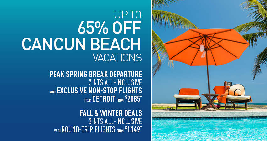 Detroit to Cancun Deals
