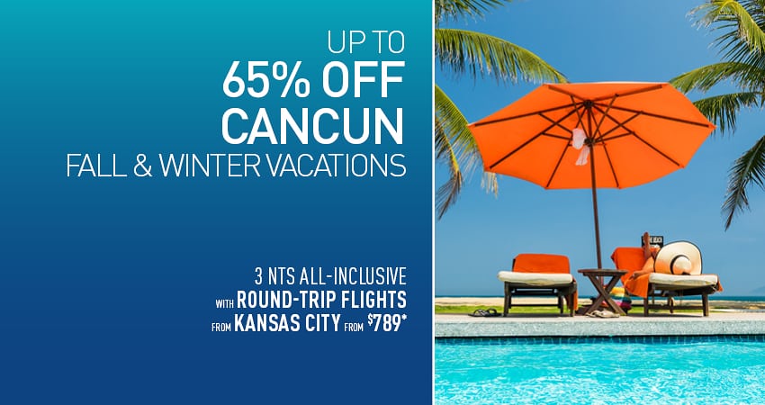 Kansas City to Cancun Deals