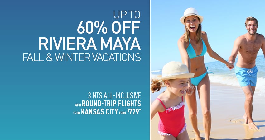 Kansas City to Riviera Maya Deals