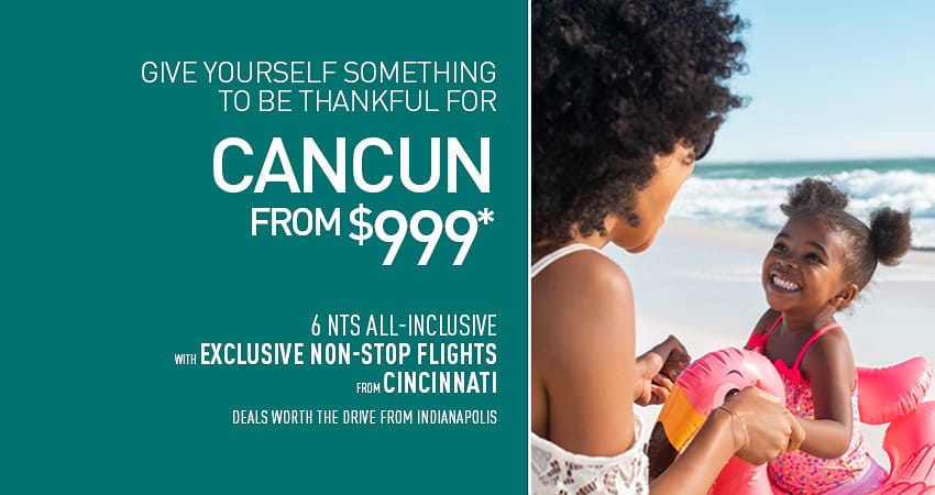 Indianapolis to Cancun Deals