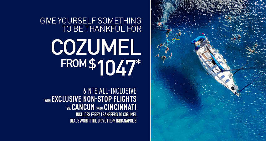 Indianapolis to Cozumel Deals