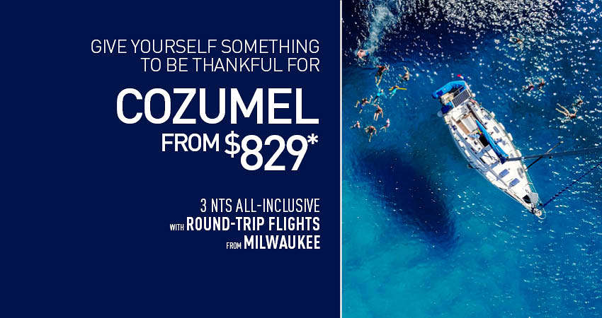 Milwaukee to Cozumel Deals