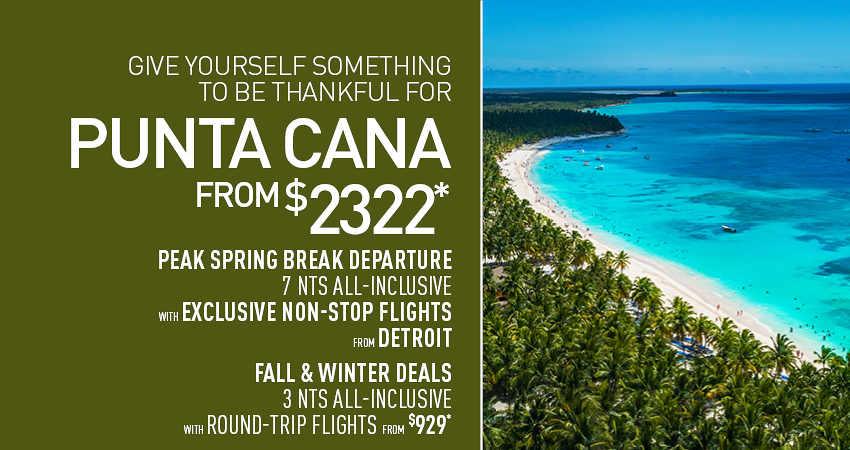 Detroit to Punta Cana Deals