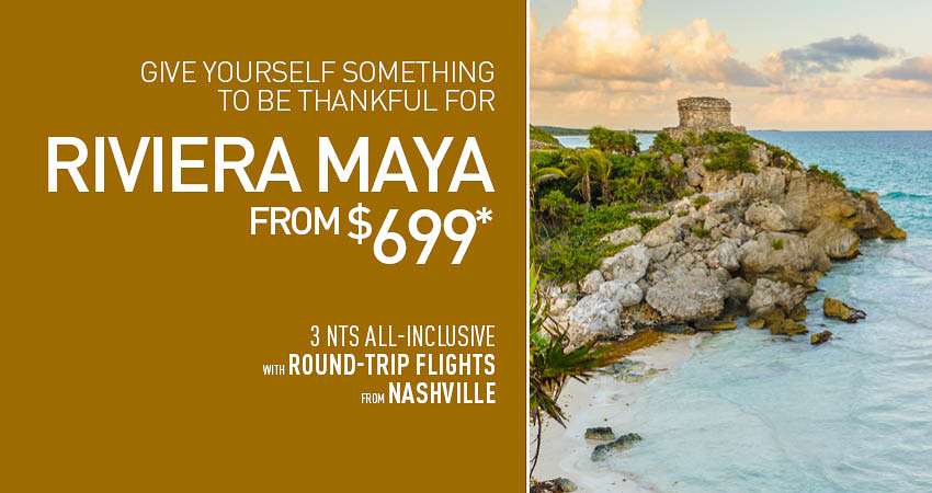 Nashville to Riviera Maya Deals