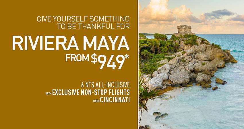 Cincinnati to Riviera Maya Deals