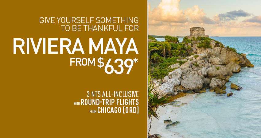 Chicago to Riviera Maya Deals