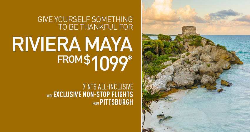 Pittsburgh to Riviera Maya Deals
