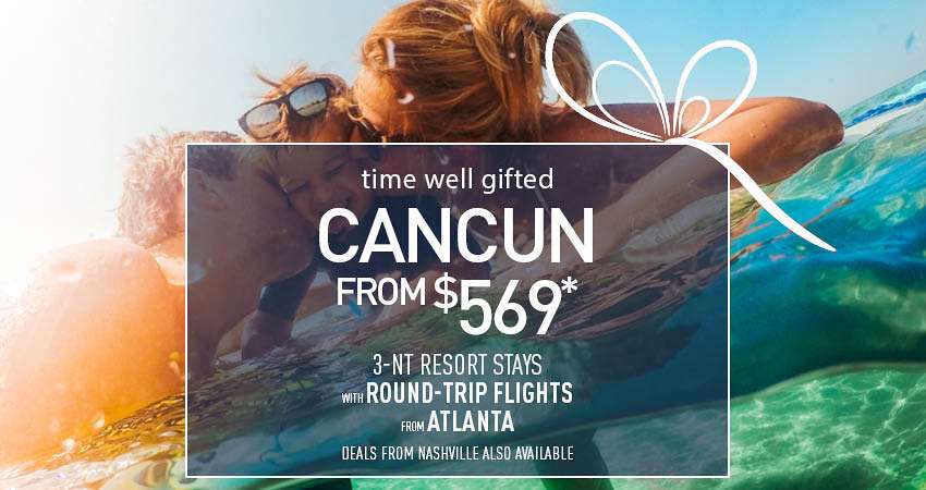Atlanta or Charlotte to Cancun Deals