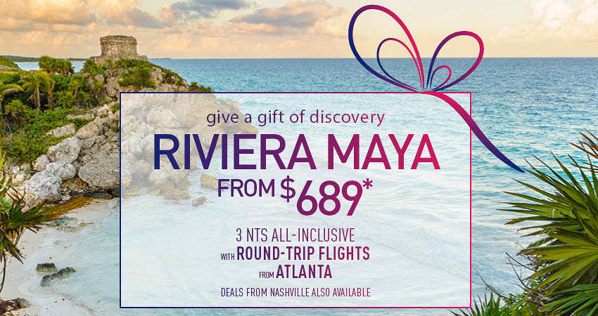 Atlanta or Nashville to Riviera Maya Deals