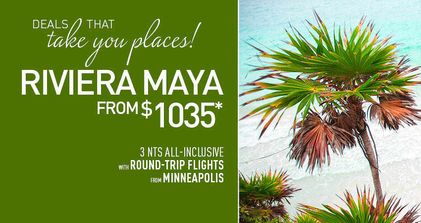 Minneapolis to Riviera Maya Deals