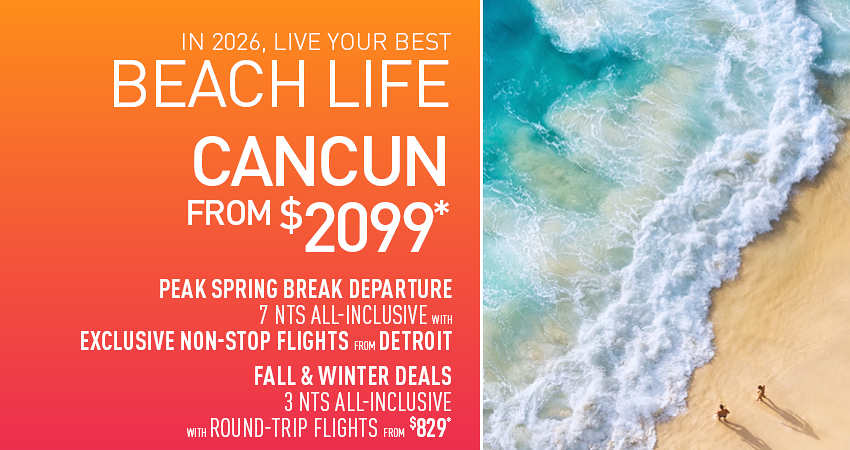 Detroit to Cancun Deals
