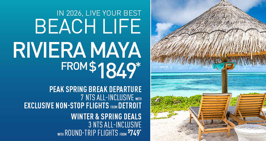 Detroit to Riviera Maya Deals