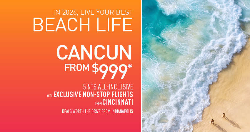 Indianapolis to Cancun Deals