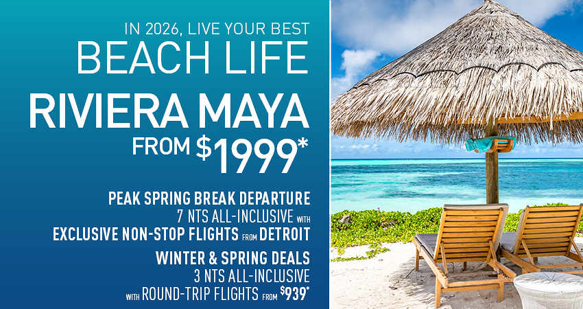Detroit to Riviera Maya Deals
