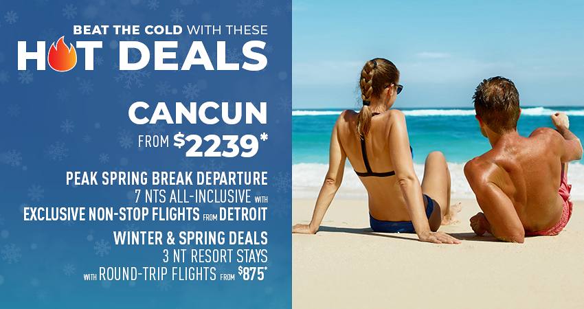 Detroit to Cancun Deals