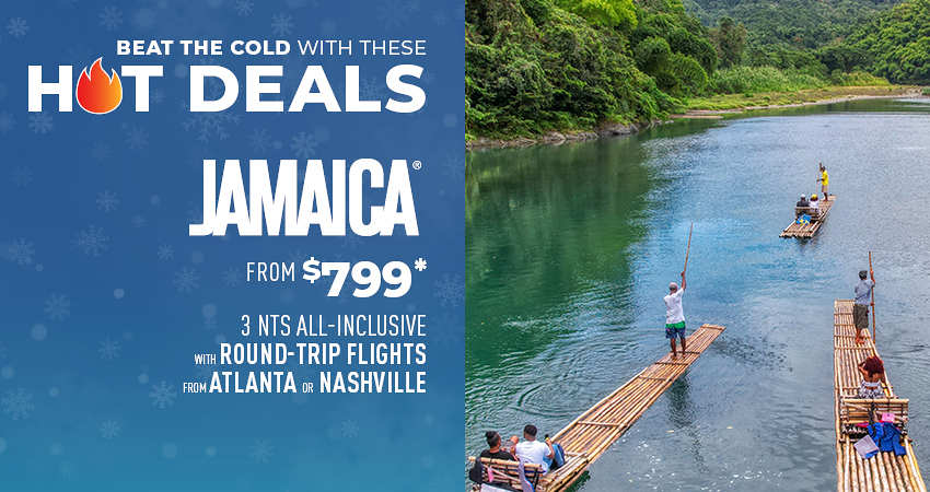 Atlanta or Nashville to Jamaica Deals