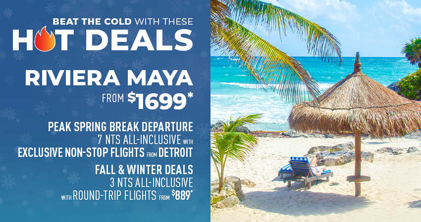 Detroit to Riviera Maya Deals