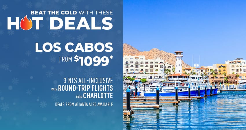 Atlanta or Charlotte to Los Cabos Deals