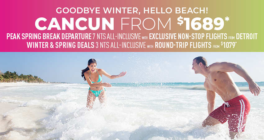 Detroit to Cancun Deals