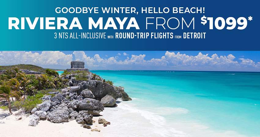 Detroit to Riviera Maya Deals