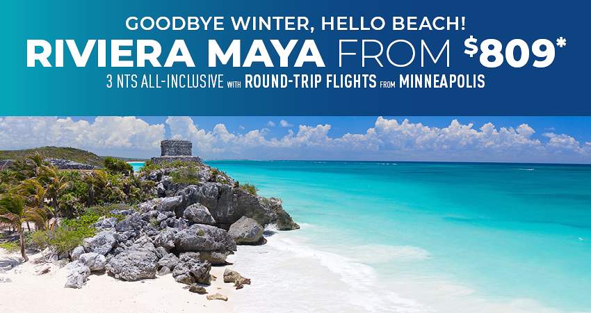 Minneapolis to Riviera Maya Deals