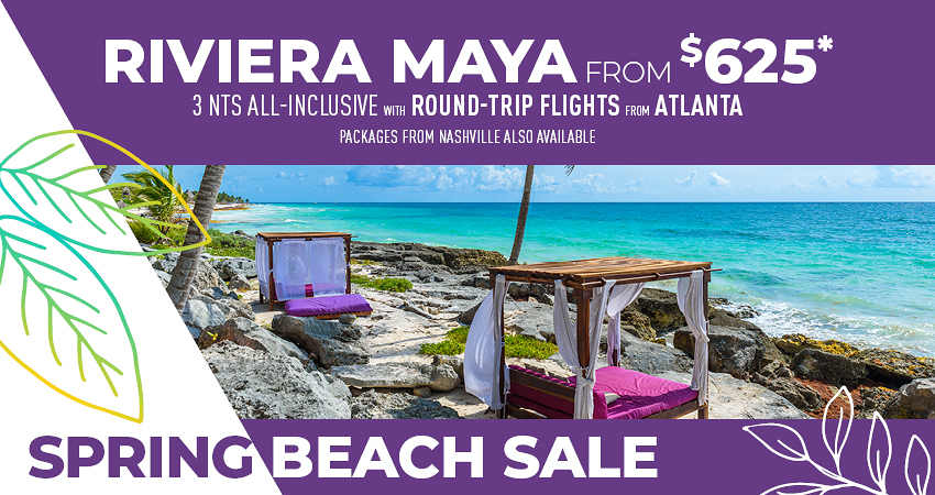 Atlanta or Nashville to Riviera Maya Deals