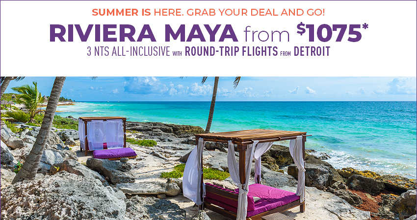 Detroit to Riviera Maya Deals