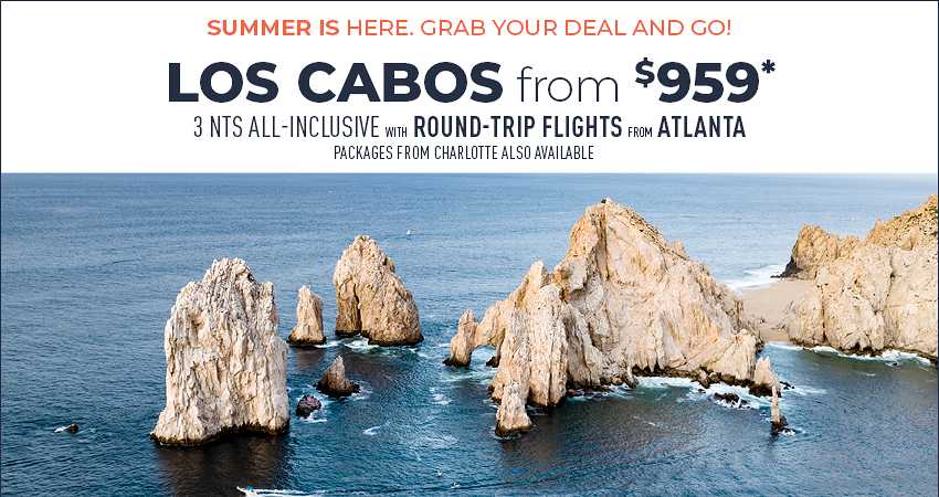 Atlanta or Charlotte to Los Cabos Deals