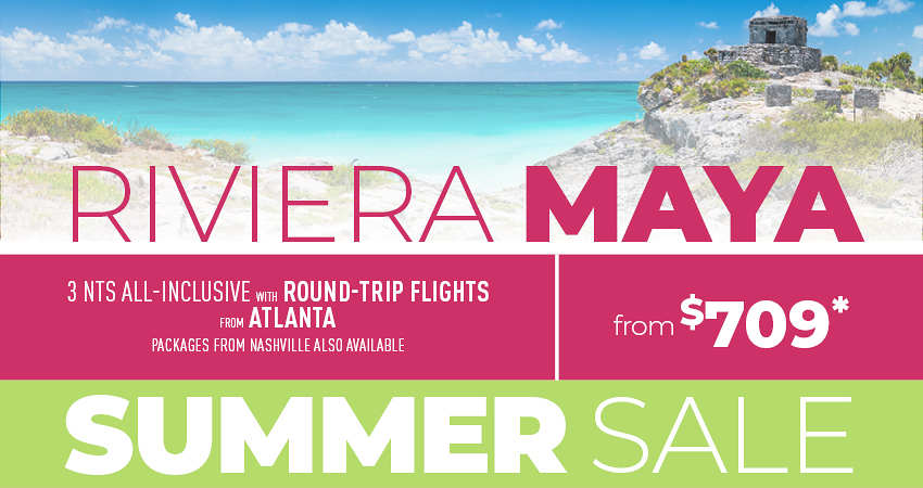 Atlanta or Nashville to Riviera Maya Deals