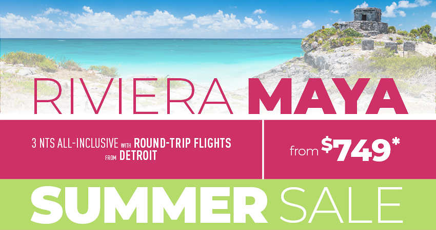 Detroit to Riviera Maya Deals