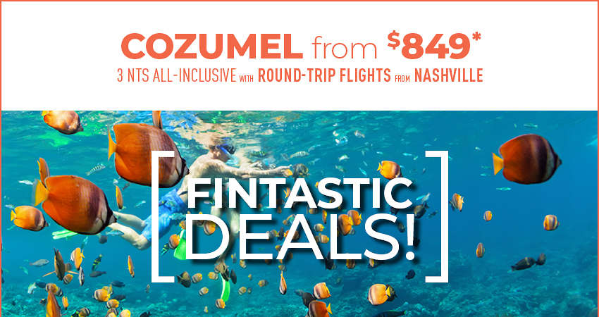 Atlanta or Nashville to Cozumel Deals