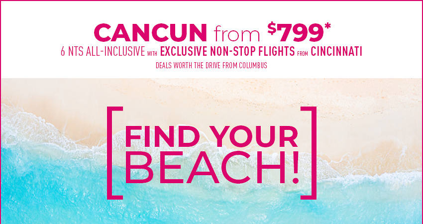 Columbus to Cancun Deals