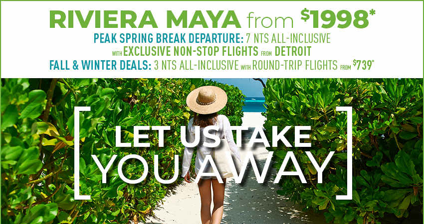 Detroit to Riviera Maya Deals