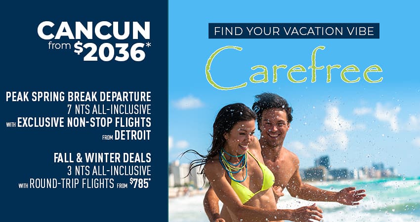 Detroit to Cancun Deals