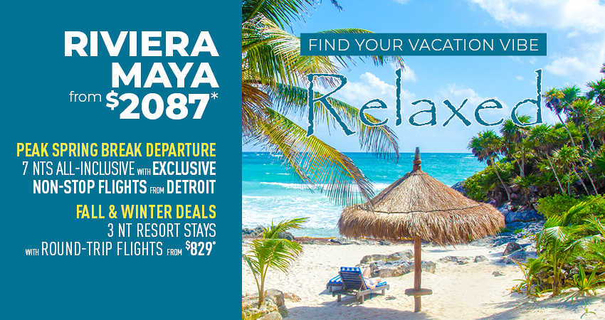 Detroit to Riviera Maya Deals