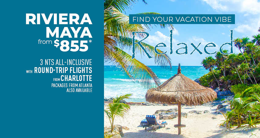 Atlanta or Charlotte to Riviera Maya Deals