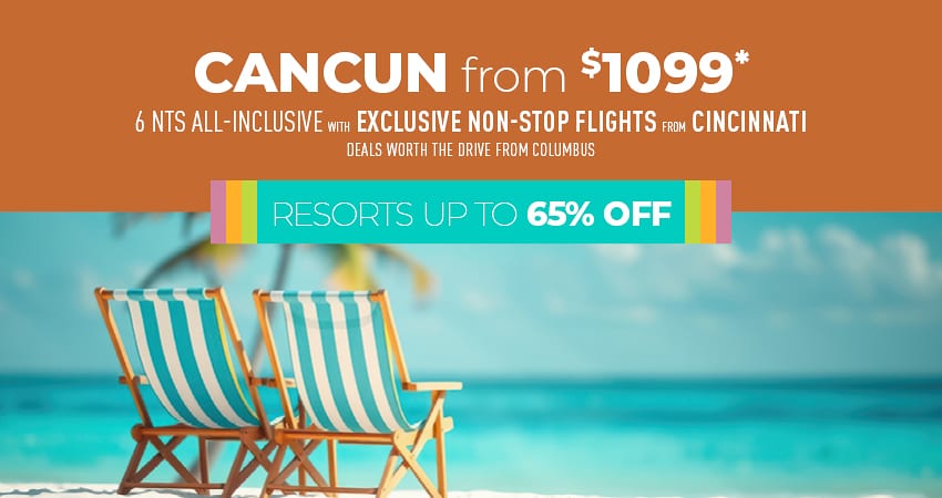 Columbus to Cancun Deals