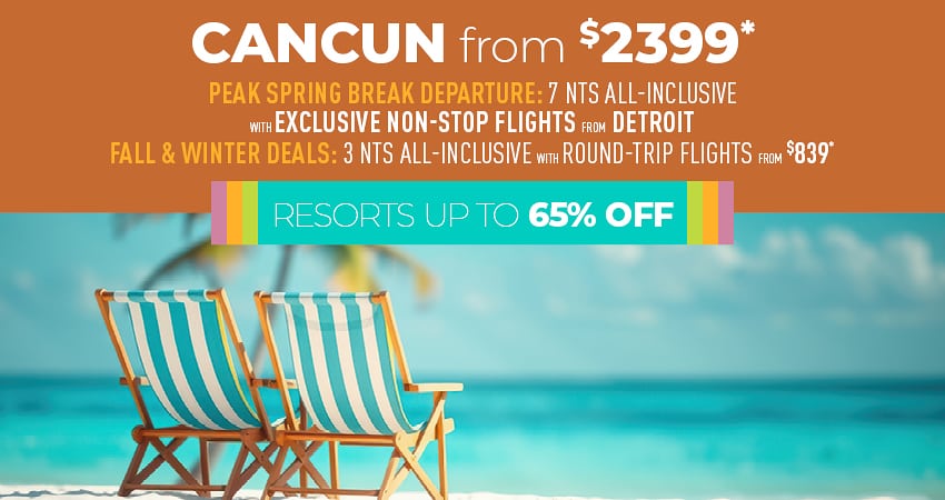 Detroit to Cancun Deals