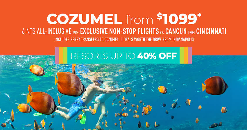 Indianapolis to Cozumel Deals