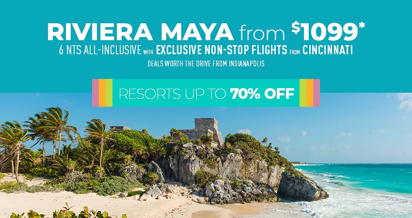 Indianapolis to Riviera Maya Deals