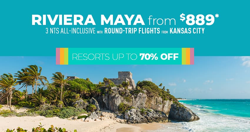 Kansas City to Riviera Maya Deals