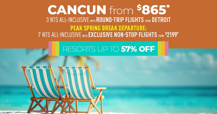 Detroit to Cancun Deals