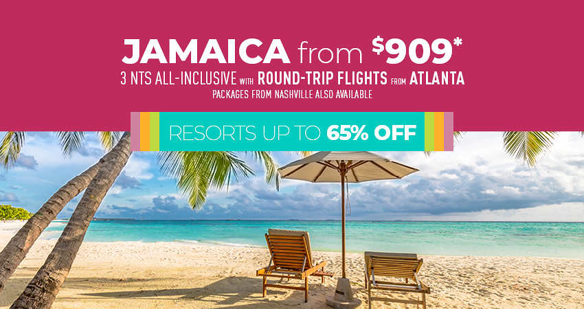 Atlanta or Nashville to Jamaica Deals