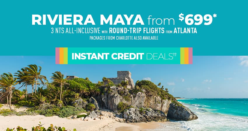 Atlanta or Charlotte to Riviera Maya Deals