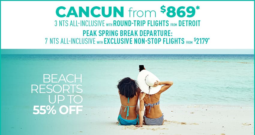 Detroit to Cancun Deals