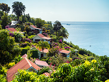 Bars and Restaurants at Ti Kaye Resort and Spa, Castries