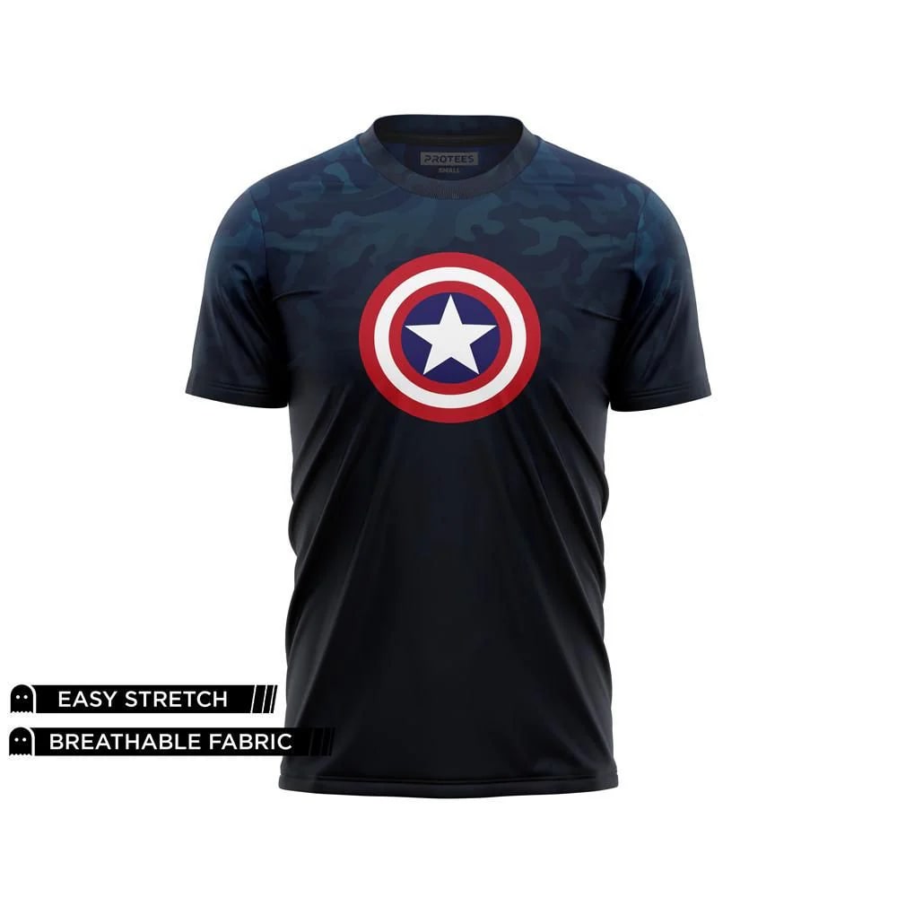 DIGITAL DRY-FIT TEE - CAPTAIN AMERICA DG01004AO URG107
