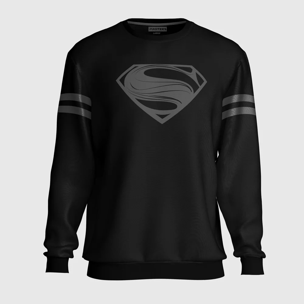 BLACK SUPERMAN SWEATSHIRT