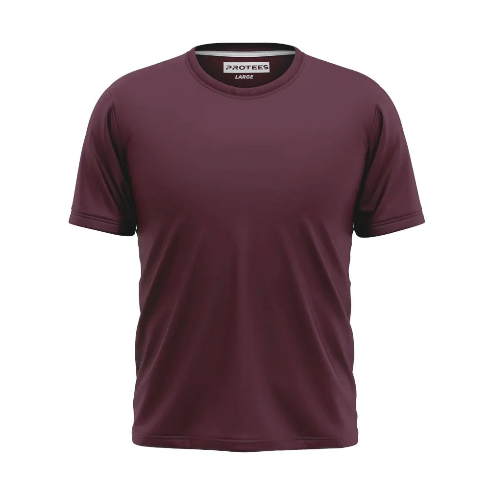 BURGUNDY BASIC TEE